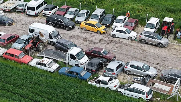 Havza'da otoparkta felaket tablosu