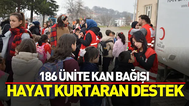 Havza'da Velilerden 186 Ünite Kan Bağışı