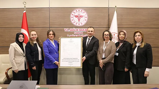 Havza Sağlıklı Hayat Merkezi 'Bebek Dostu' Ünvanı Aldı