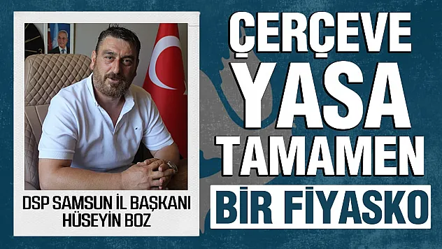 Hüseyin Boz, 'Yasa'nın altından pis kokular geliyor'
