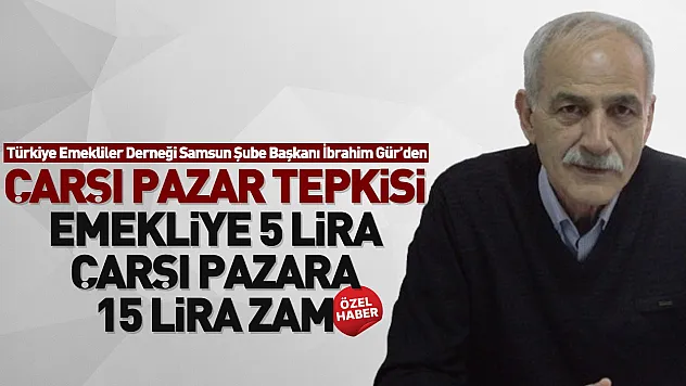 İbrahim Gür'den emekli zammı eleştirisi