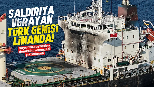 İHA Saldırısına Uğrayan Türk Gemisi Trabzon Limanı'na Ulaştı