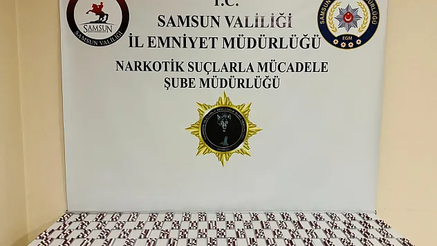 İlkadım'da 1192 adet sentetik ecza ele geçirildi