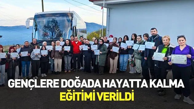 İlkadım'da gençlere doğada hayatta kalma eğitimi verildi