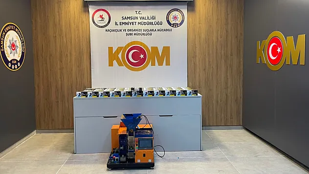 İlkadım'da kaçak sigara üretimine darbe