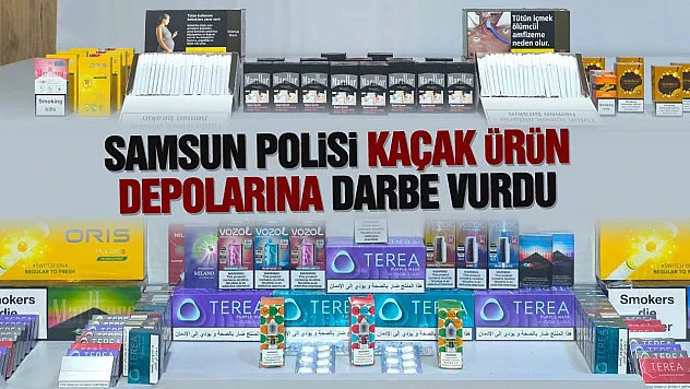 İlkadım'da kaçak ürün operasyonunda 3 kişi gözaltına alındı