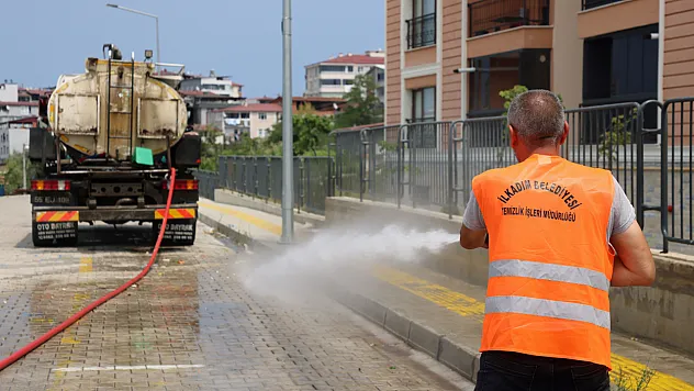 İlkadım'da yaz aylarında daha yoğun temizlik