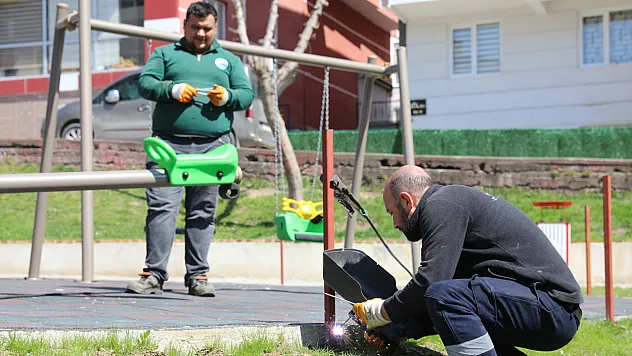 İlkadım'ın Parkları Yaza Hazırlanıyor
