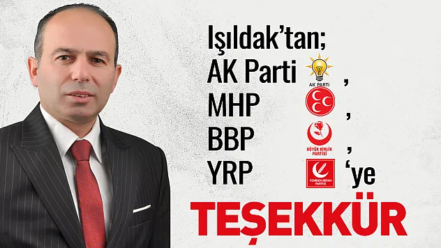 Işıldak'tan teşekkür ve 'Kazanan Çarşamba'