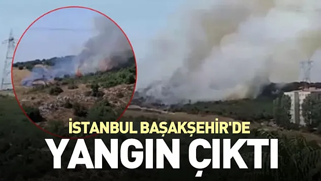 İstanbul Başakşehir'de yangın çıktı