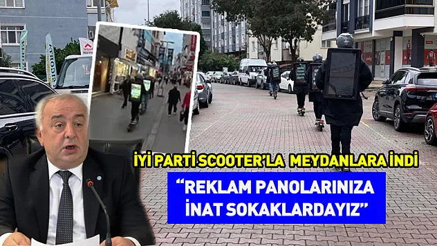İyi Parti Samsun'da scooter'la meydanlara indi
