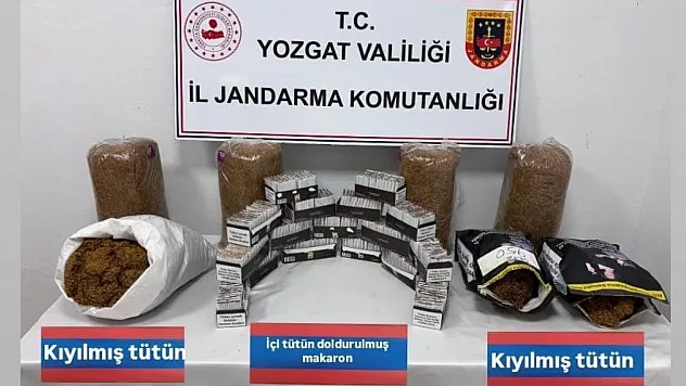 Jandarmadan iki ilçede eş zamanlı kaçak tütün baskını