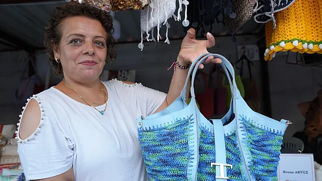 Kanserle mücadelesinde el emeğiyle hayata tutunuyor