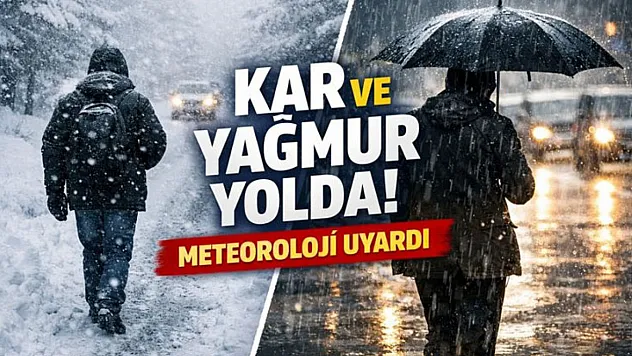 Kar ve yağmur yolda: Meteoroloji uyardı