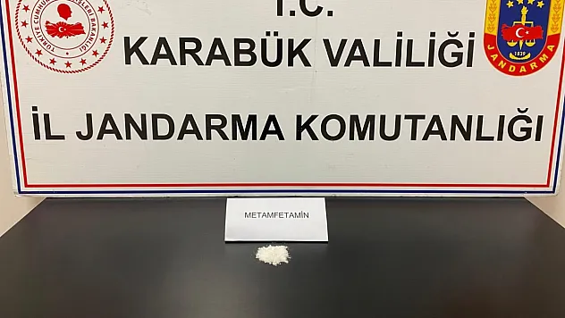 Karabük'te 8,13 gram metamfetamin ele geçirildi