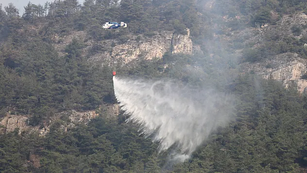 Karabük'te tekrar çıkan yangına müdahale sürüyor