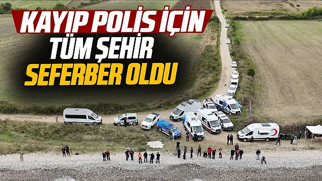 Karadeniz'de kaybolan polis memuru için havadan ve denizden arama çalışmaları başlatıldı