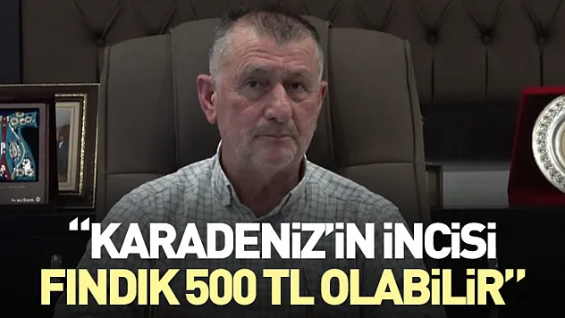 Karadeniz'in incisi fındık 500 TL olabilir
