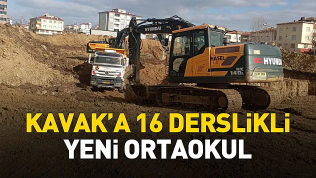 Kavak'a 16 Derslikli Yeni Ortaokul