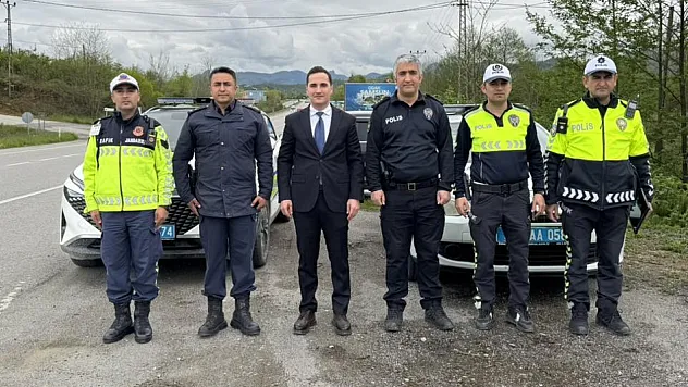 Kaymakam Beyazıt'tan trafik denetimine destek