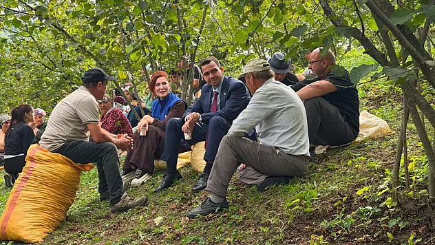 Kaymakam Çepni'den fındık üreticilerine ziyaret