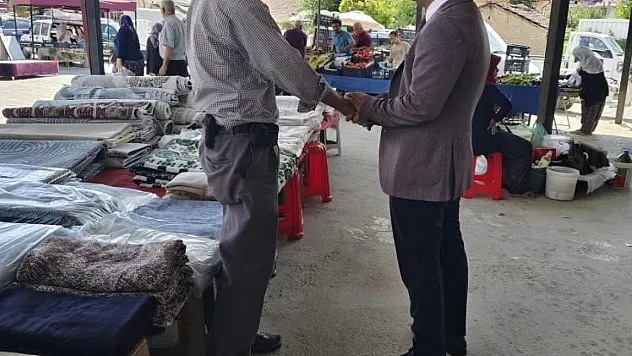 Kaymakam halk pazarı esnafı ile bir araya geldi