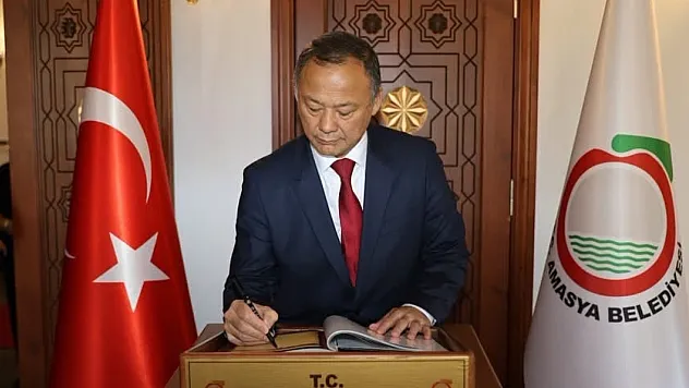 Kırgızistan Büyükelçisi Kazakbaev'den Amasya temasları
