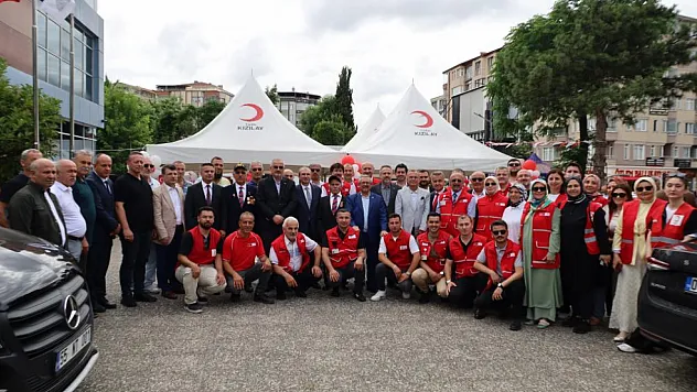 Kızılay kan alma birimi açıldı