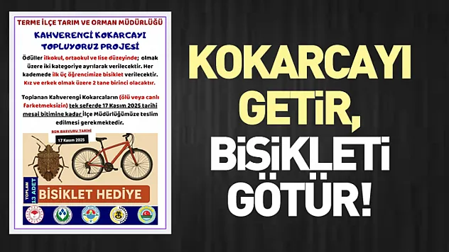 Kokarcayı getir, bisikleti götür!
