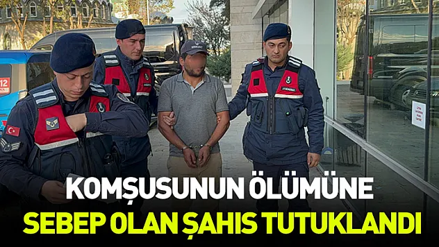 Komşusunun ölümüne sebep olan şahıs tutuklandı