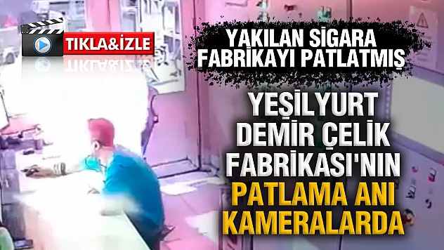 Kumanda odasında yakılan sigara patlamaya yol açtı