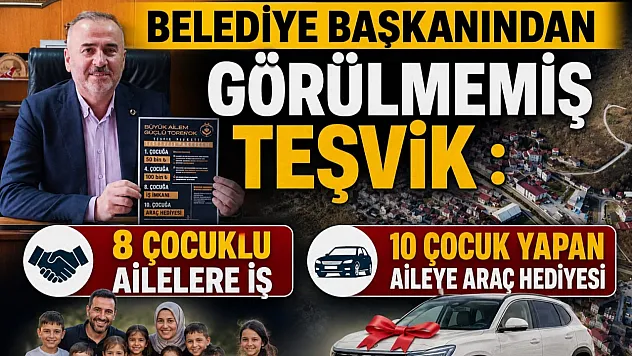 Kumru Belediyesi'nden nüfus artışı için dikkat çeken teşvik paketi