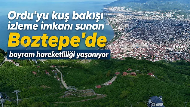 Kurban Bayramı'nda Boztepe'ye ziyaretçi akını