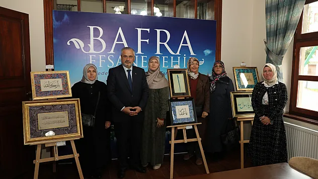 Kursiyerlerin 4 Yıllık Eseri Bafra'da Sanatseverlerle Buluştu