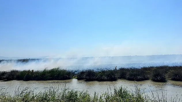 Kuş Cenneti'nde korkutan yangın