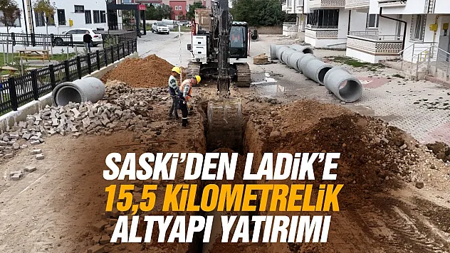 Ladik'te altyapı çalışmalarında önemli aşama