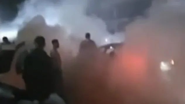 Lastik yakan sürücüye ceza