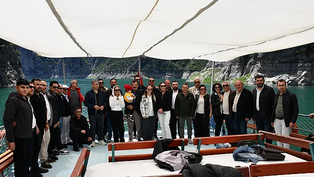 MEB heyeti teknede Şahinkaya Kanyonu'nu gezdi