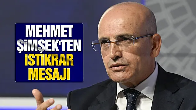 Mehmet Şimşek'ten enflasyon açıklaması