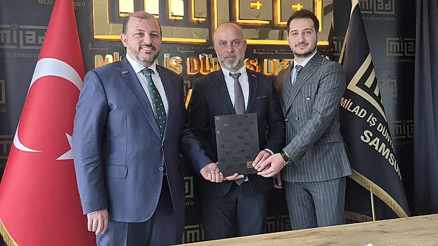 Milad İş Dünyası Derneği Samsun Şubesi'nde bayrak değişimi