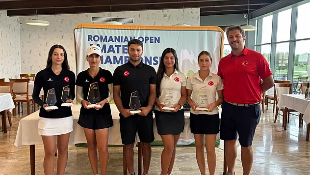 Milli golfçüler, Romanya'da birinci oldu