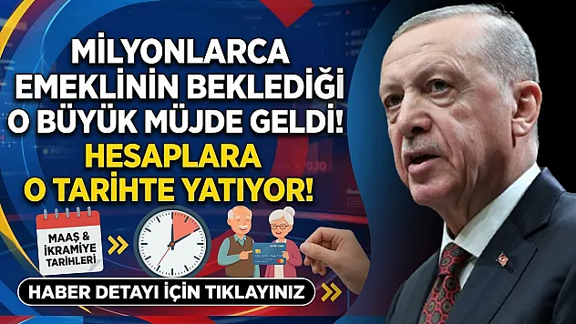 Milyonlarca emeklinin beklediği o büyük müjde geldi! Erdoğan açıkladı: Hesaplara o tarihte yatıyor!