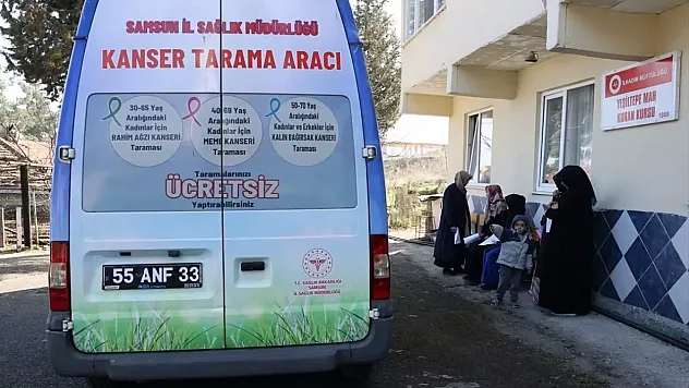 Mobil Kanser Tarama Aracı Atakum'da hizmet verecek