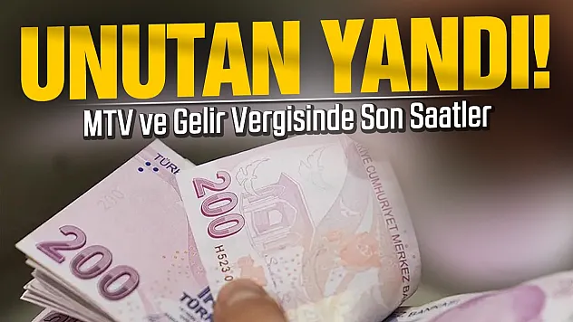MTV ve gelir vergisinde kritik gün