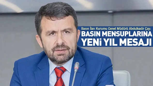 Müdür Çay'dan Basın Mensuplarına Yeni Yıl Mesajı