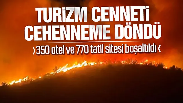 Muğla Milas'ta orman yangını: 1120 kişi tahliye edildi