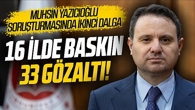 Muhsin Yazıcıoğlu soruşturmasında ikinci dalga operasyon: 33 şüpheli gözaltına alındı