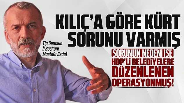 Mustafa Sedat Kılıç, 'Kürt sorunu var'