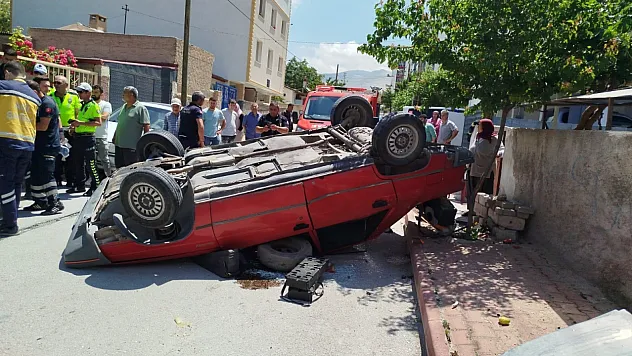 Niğde'de otomobil ters döndü: 1 yaralı