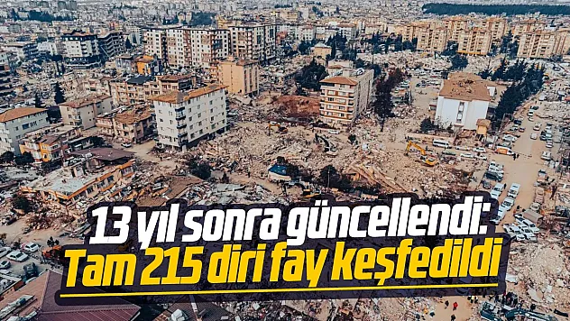 O harita güncellendi.. 215 yeni diri fay keşfedildi!